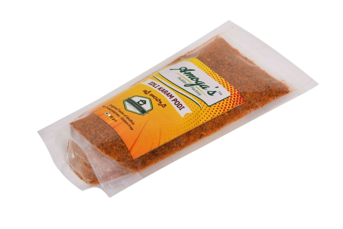 Amoga's Pickles Factory Idli | Dosa Karam Podi Andhra Style Amoga's Pickles Factory