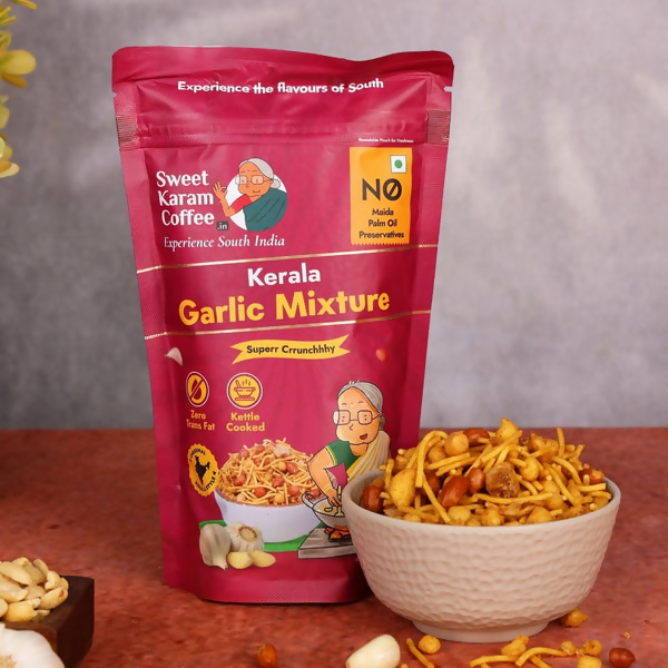 Sweet Karam Coffee Kerala Garlic Mixture Sweet Karam Coffee