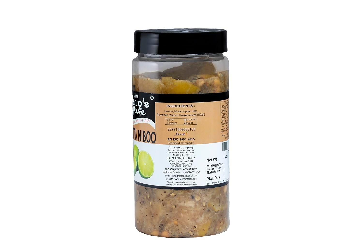 Jain's Pure Khatta Lemon Pickle Jain's Pure