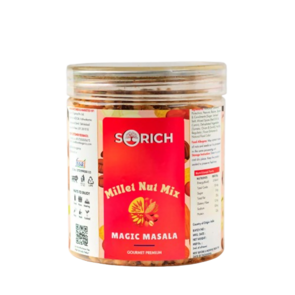 Sorich Organics Millet Nut Mix – Magic Masala Crunchy & Healthy Snack - Safuron
