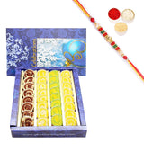 Ghasitaram Assorted Moons Box With Pearl Beads Rakhi - Safuron