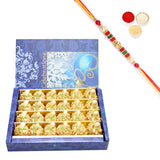 Ghasitaram Roasted Kaju Laddoo With Pearl Beads Rakhi - Safuron
