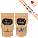 Ghasitaram Suagrfree Bites and Methi Mathi With 2 Pearl Beads Rakhis - Safuron