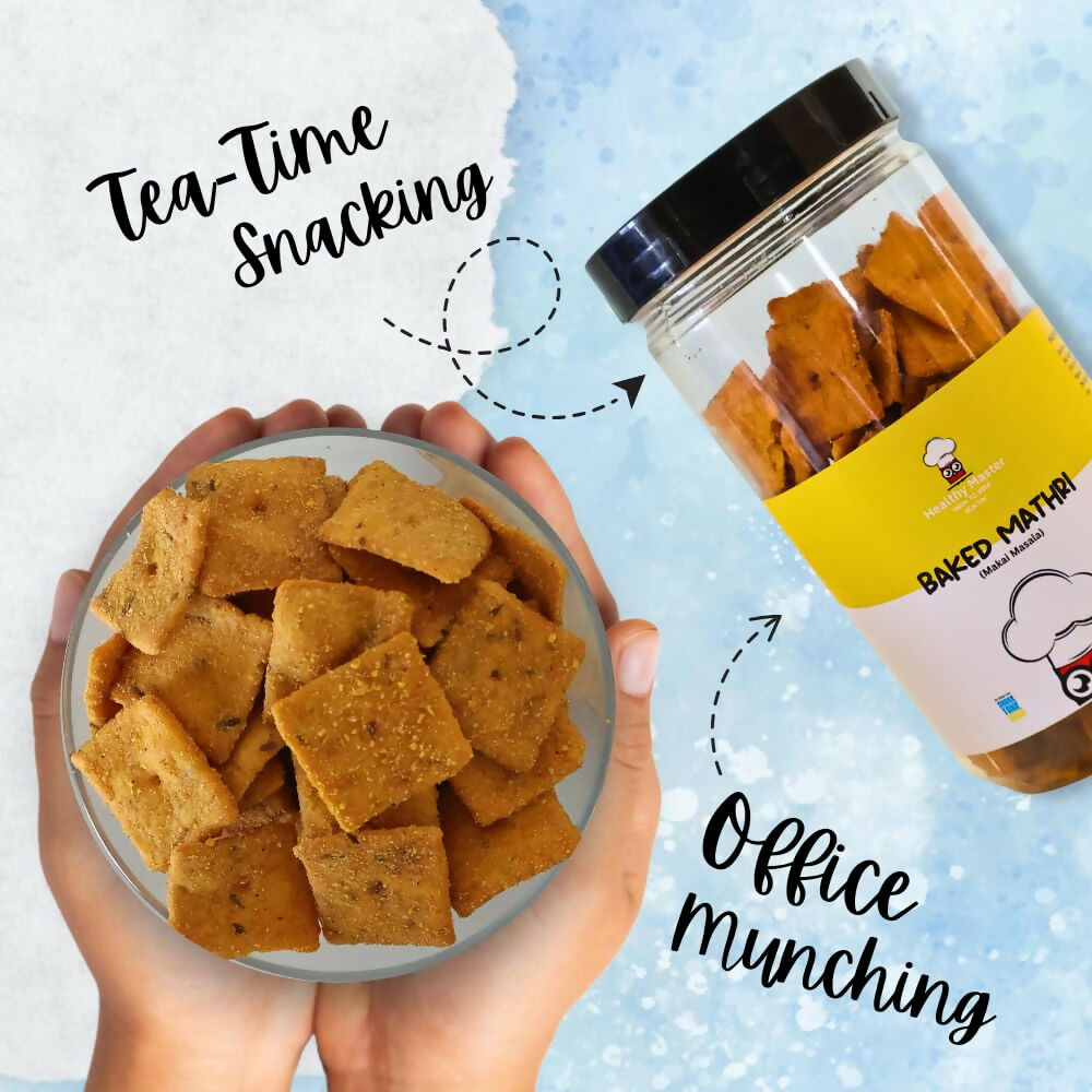 Healthy Master Baked Makai Masala Mathri Healthy Namkeen Snacks Healthy Master