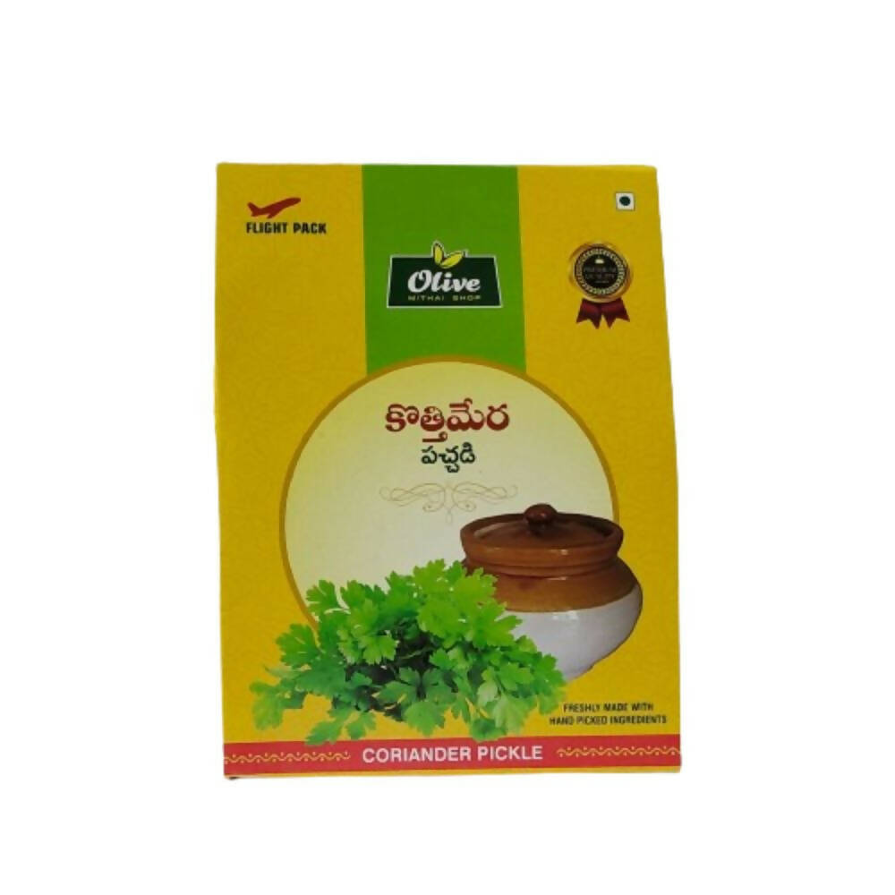 Olive Mithai kothimeera pickle Olive Mithai
