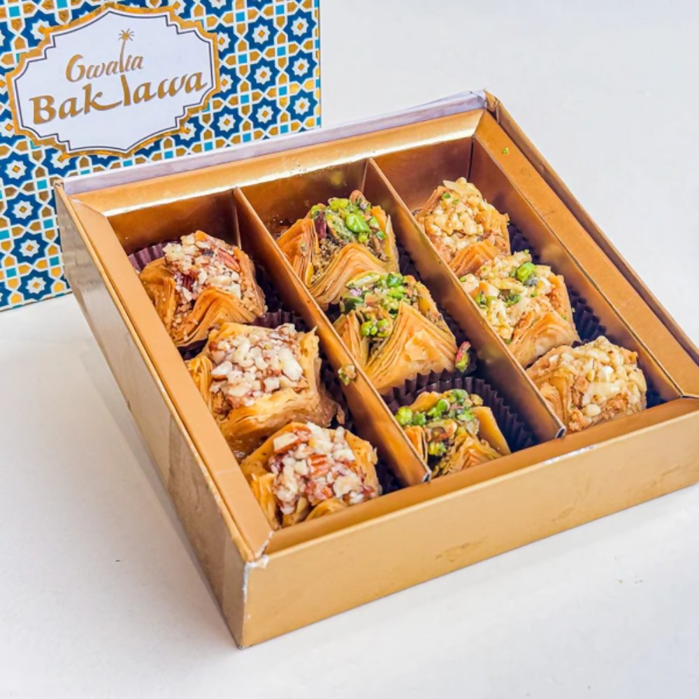 Gwalia Sweets Assorted Tart Baklawa Box Gwalia Sweets
