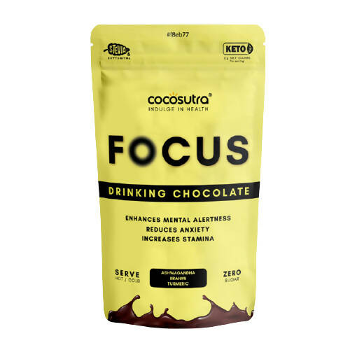 Cocosutra Lite - Focus - Sugar Free Drinking Chocolate Mix - Safuron