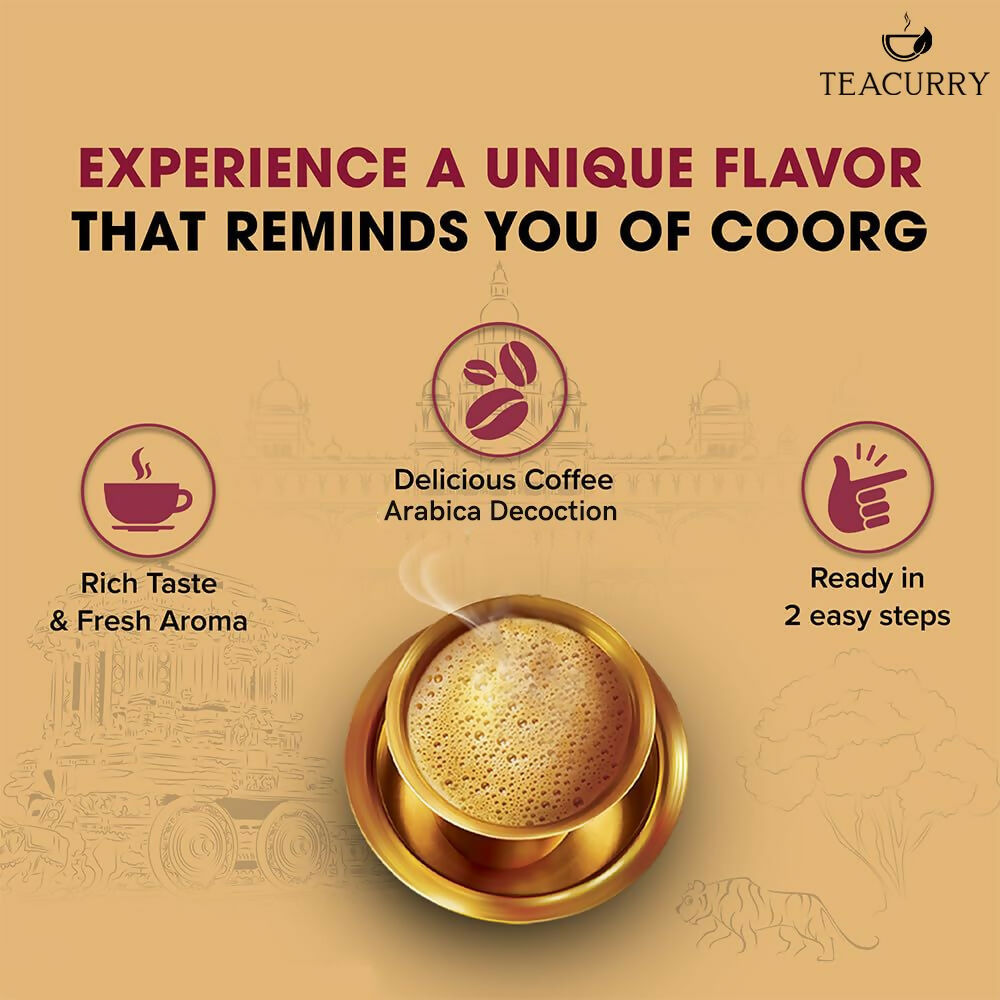 Teacurry South Indian Filter Coffee (100% Arabica Ground Coffee) for Authentic South Indian Taste - Kaapi Coffee Teacurry