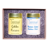 Tassyam Organics Dry Fruit Set - Salted Cashew and Kishmish Tassyam Organics