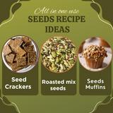 Nature Yard Raw Seeds Combo Pack - Pumpkin, Chia, sunflower & Flax Seeds Nature Yard