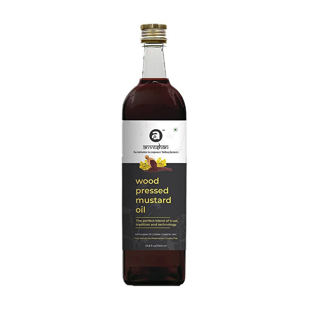 Anveshan Wood Pressed Black Mustard Oil Anveshan