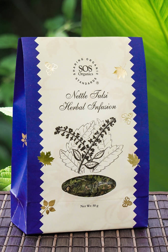 SOS Organics Nettle Tulsi Herbal Infusion - Safuron
