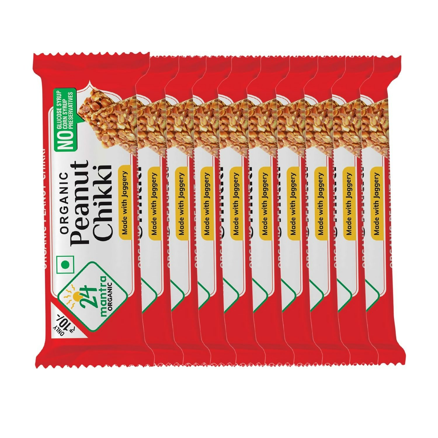 24 Mantra Organic Peanut Chikki 24 Mantra Organic