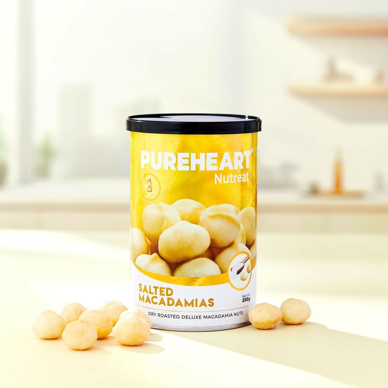 Pureheart Nutreat Salted Macadamia|Premium Dry Roasted Macadamia Nuts Pureheart