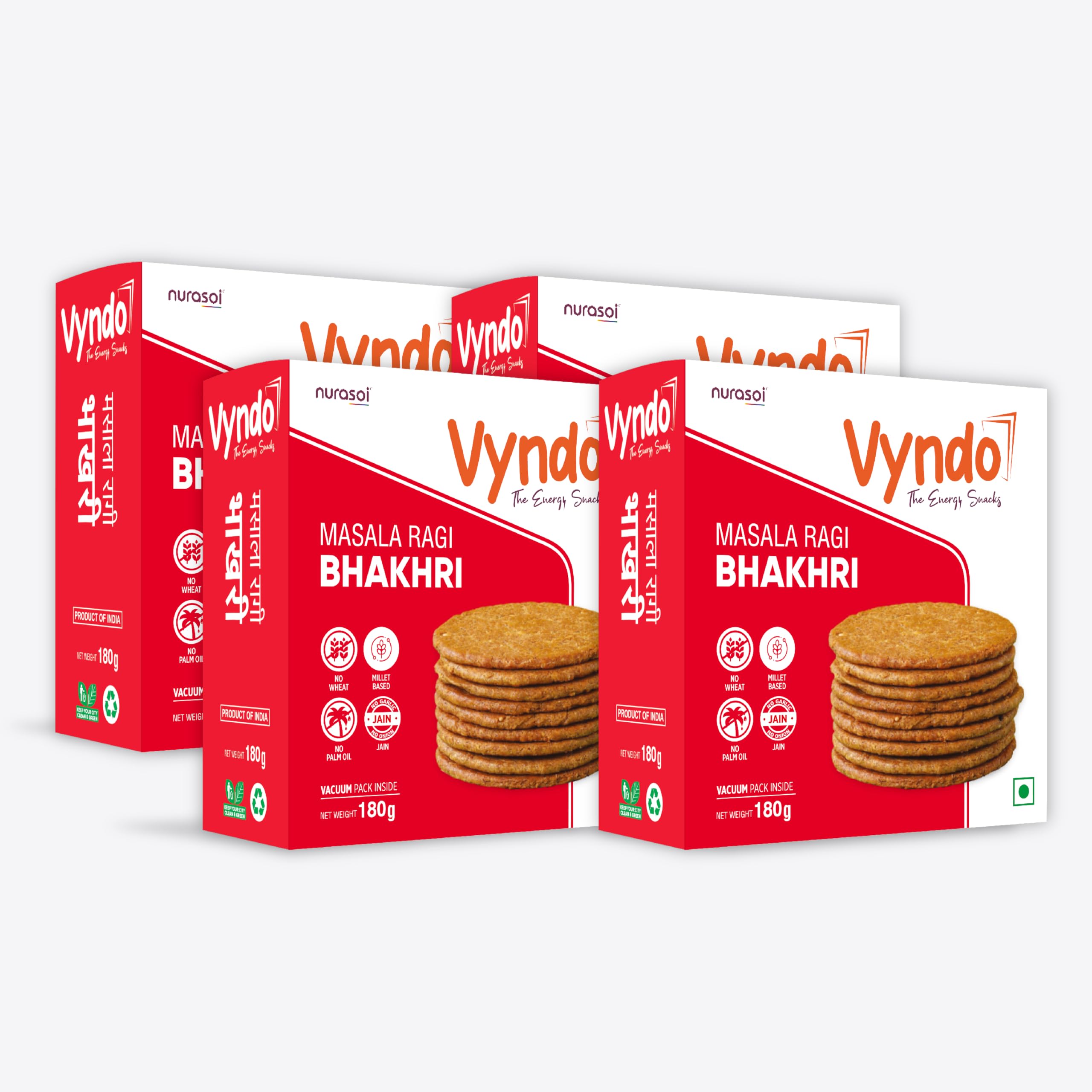 Vyndo Masala Ragi Bhakhri - Safuron