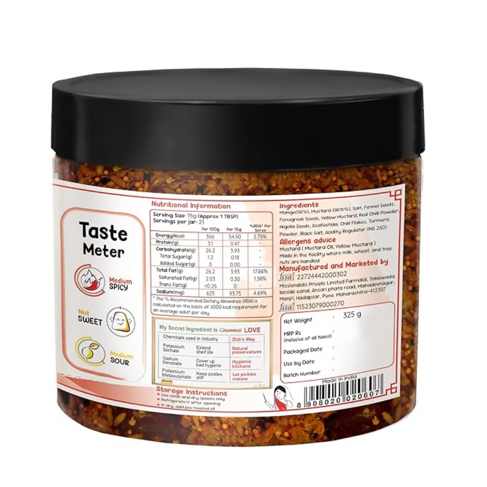 FarmDidi Punjabi Mango Pickle - Tangy & Salty FarmDidi