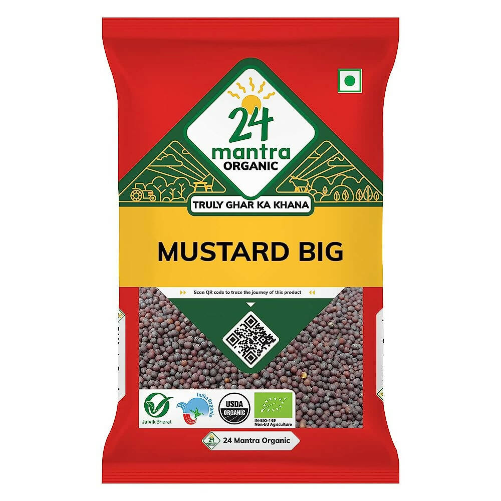 24 Mantra Organic Mustard Seeds (Big) - Safuron
