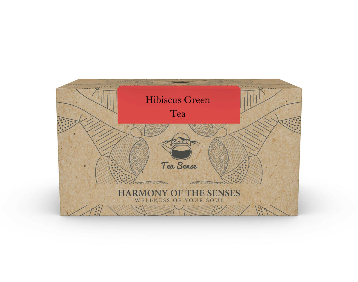 Tea Sense Hibiscus Green Tea Bags Box - Safuron