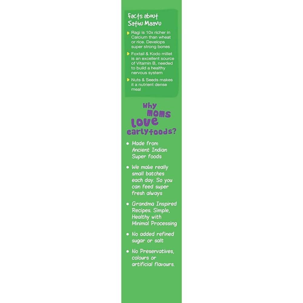 Early Foods Organic Sattu Maavu Porridge Mix Early Foods