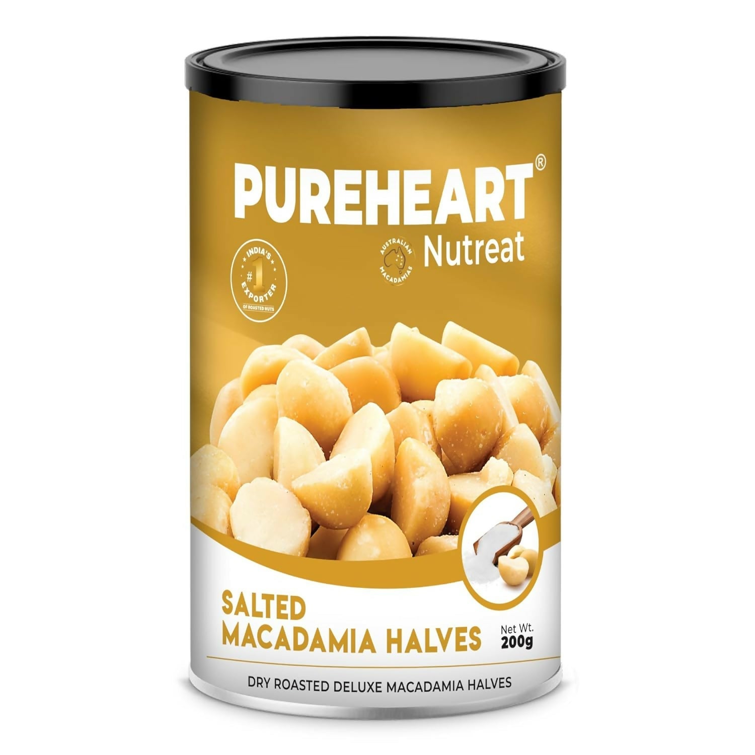 Pureheart Salted Macadamia Halves - Safuron