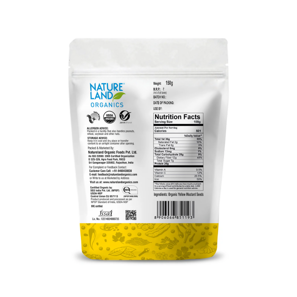Nature Land Organics Mustard Yellow Nature Land Organics