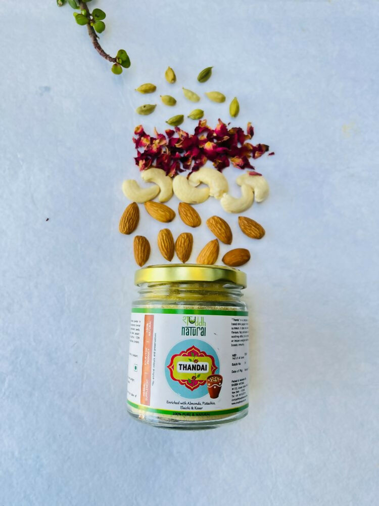 Shuddh Natural Ubtan Based Herbal Gulal and Ayurvedic Thandai Powder | Holi Gift Hamper Shuddh Natural