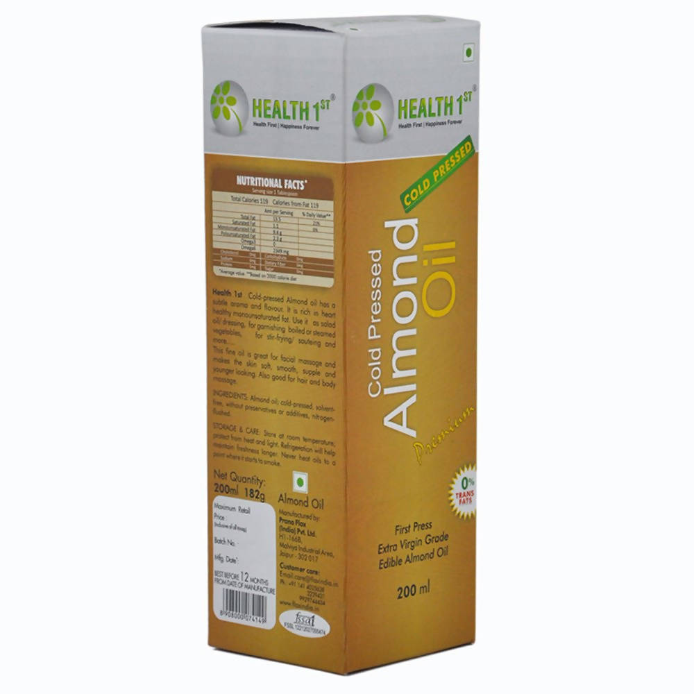 Health 1st Cold Pressed Almond Oil - Safuron
