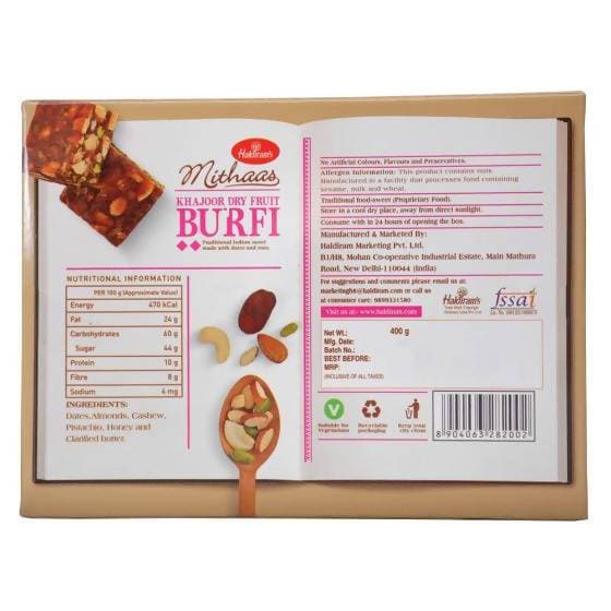 Haldiram's Khajoor Dry Fruit Burfi Haldiram's