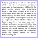Satvi Wellness Shankhupushpi Flower Tea | Blue Butterfly Pea Tea | Blue Tea Mix | Herbal Tea Satvi Wellness