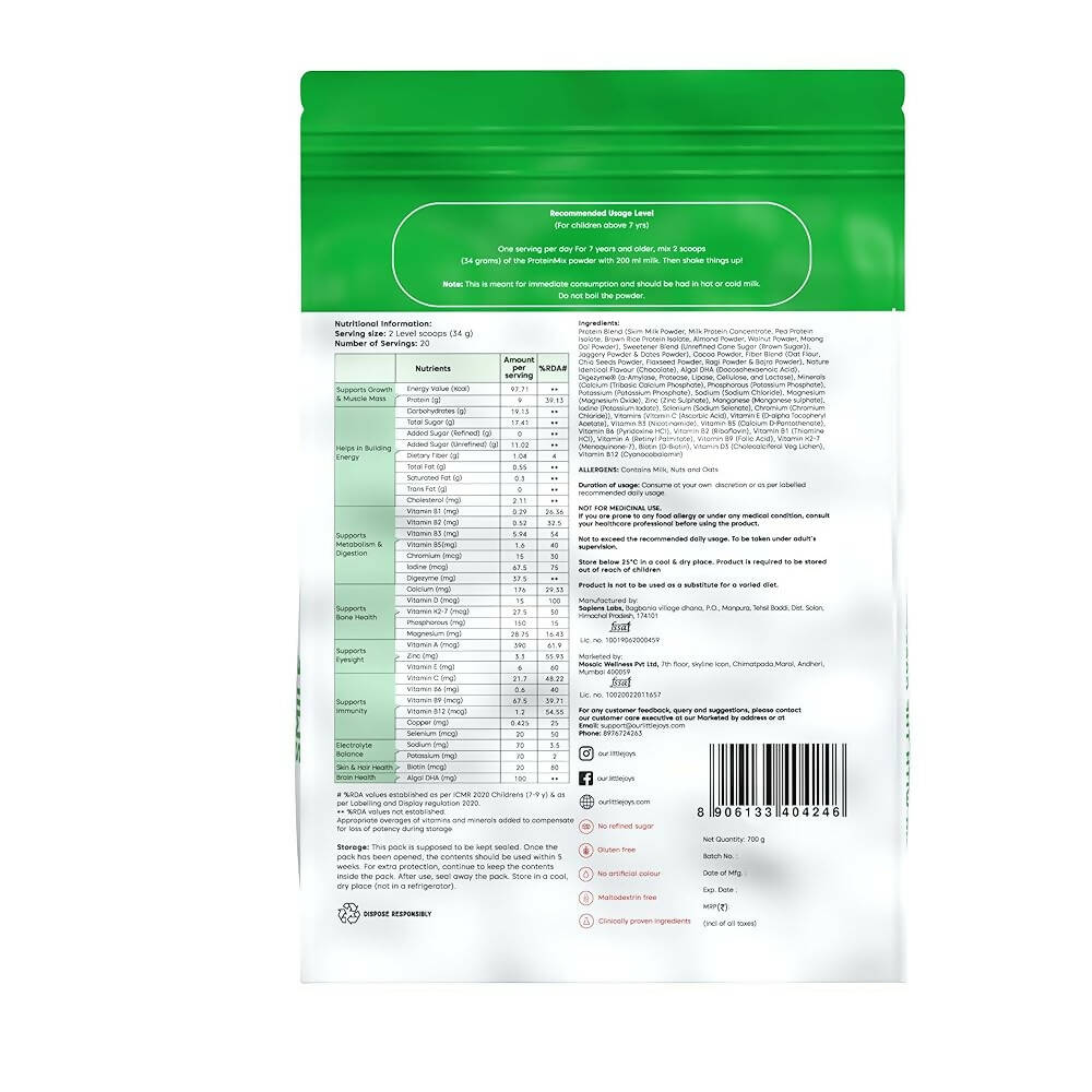 Little Joys Nutrimix Nutrition Powder for Kids (7-12 Yr) Little Joys