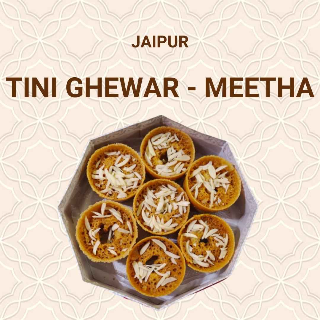 SweeDesi Tini Meetha Ghewar - 7Pc SweeDesi