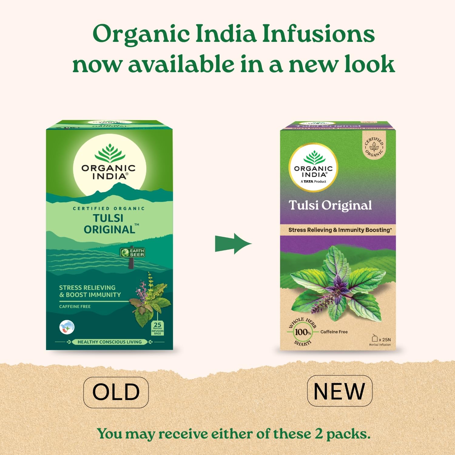 Organic India Tulsi Original 25 Tea Bags Organic India