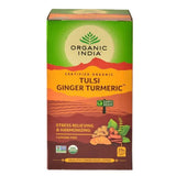 Organic India Tulsi Ginger Turmeric 25 Tea Bags Organic India