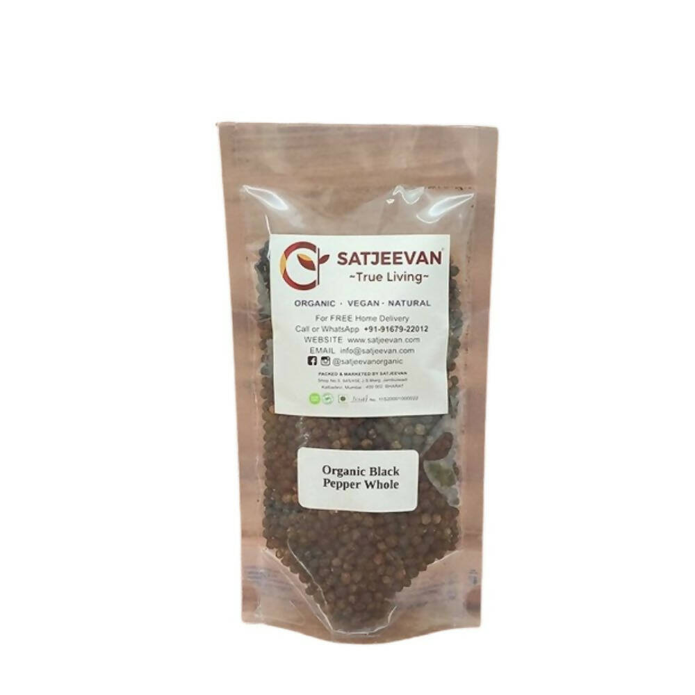 Satjeevan Organic Black Pepper Whole Satjeevan