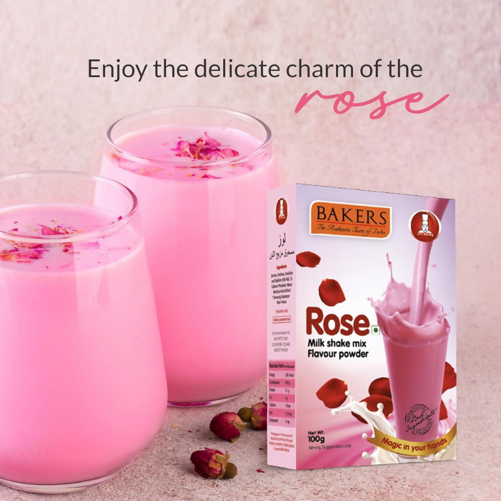 BAKERS Milk Shake Mix Combo - Rose, Vanilla, Strawberry & Blueberry BAKERS