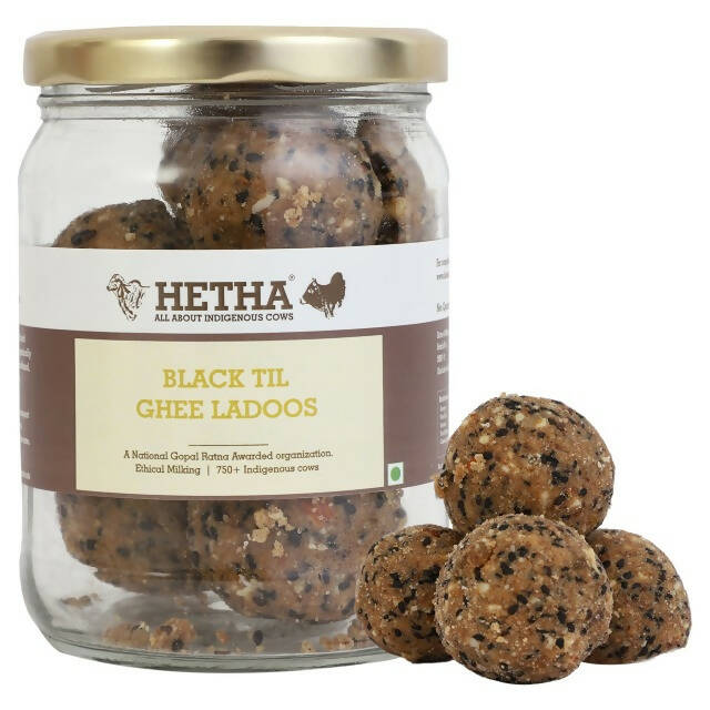 Hetha Black Til Atta Ghee Ladoos Hetha