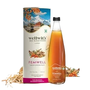 Wellwith Sea Buckthorn Femwin (Femwell) Ayurvedic Juice - Safuron