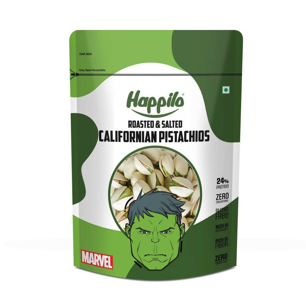 Happilo Roasted & Salted Californian Pistachios-Marvel Hulk Edition - Safuron