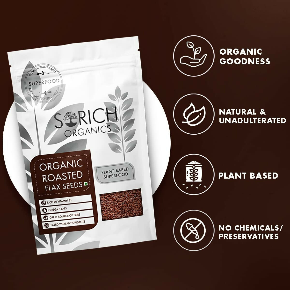 Sorich Organics Roasted Flax Seeds Sorich