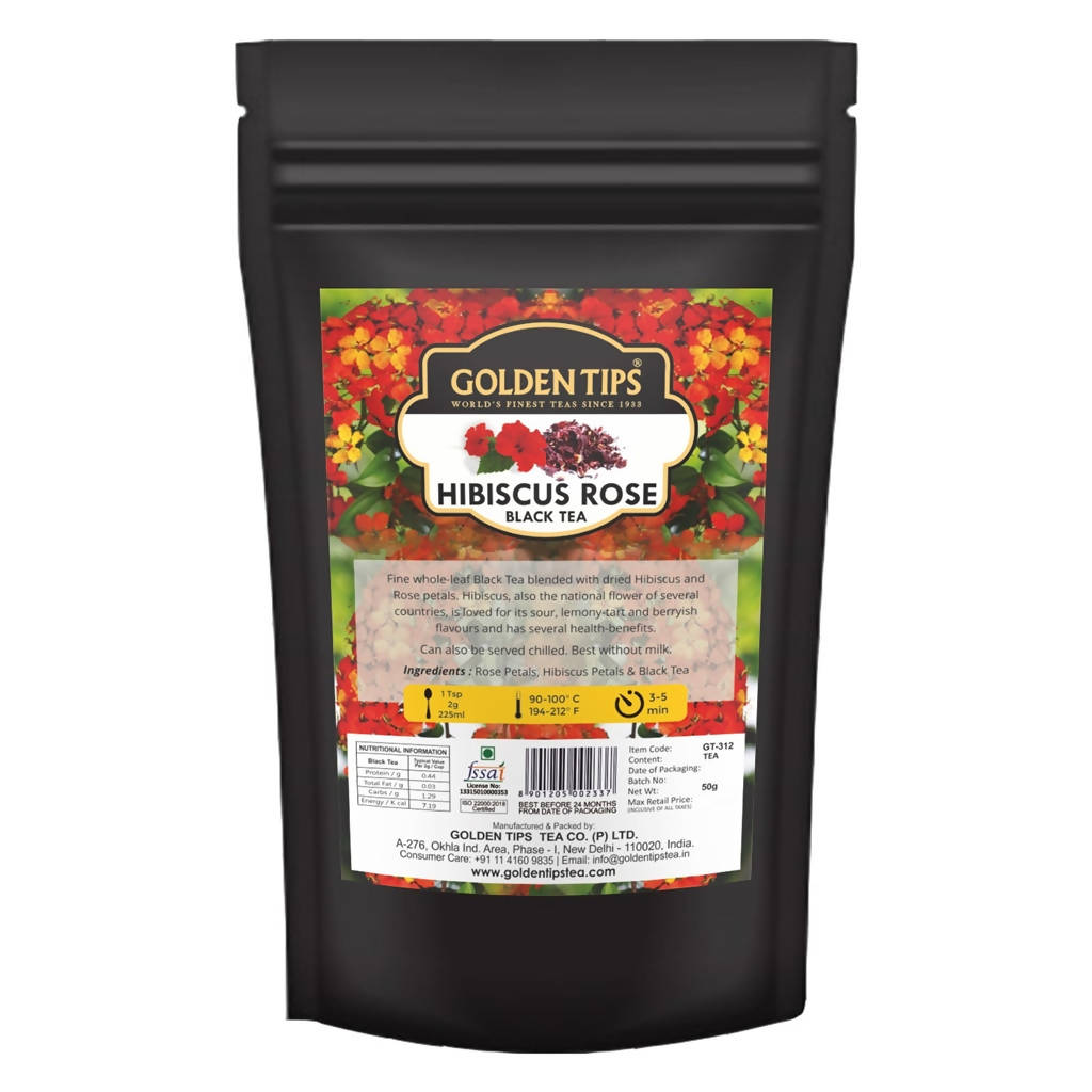 Golden Tips Hibiscus Rose Black Tea - Safuron