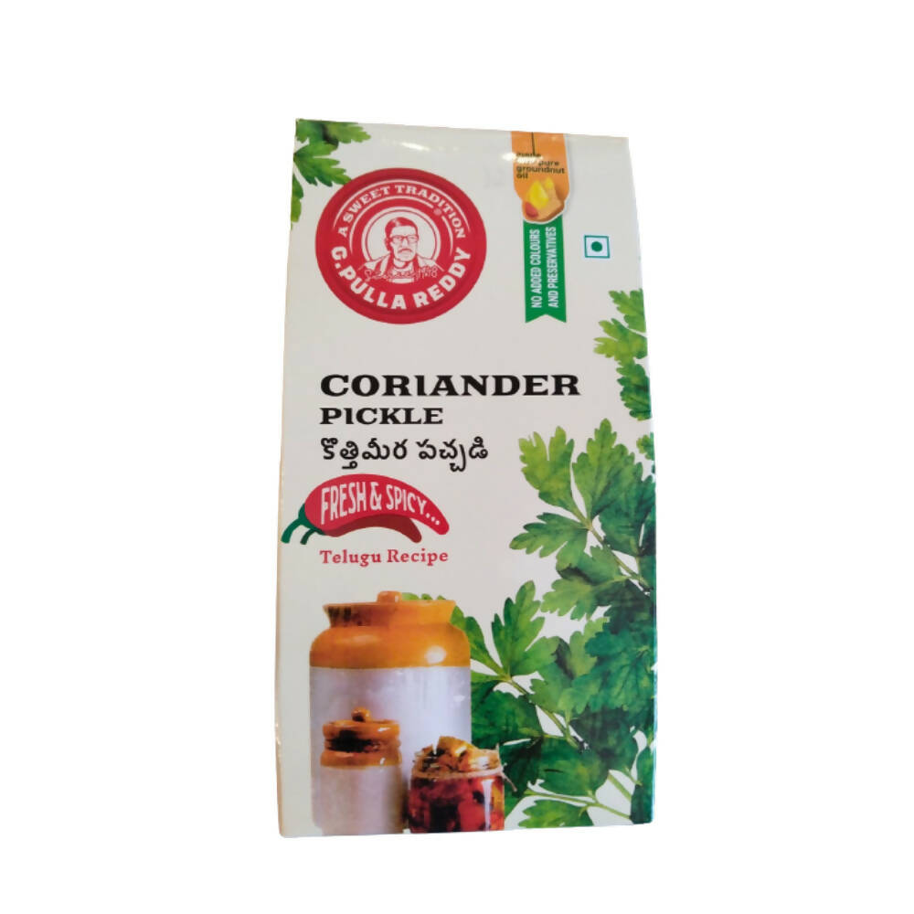 Pulla Reddy Coriander Pickle G Pulla Reddy Sweets