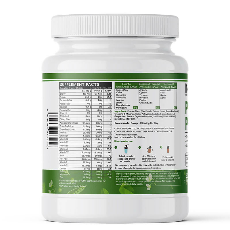 Inlife Plant Protein Powder Cookies & Cream Inlife