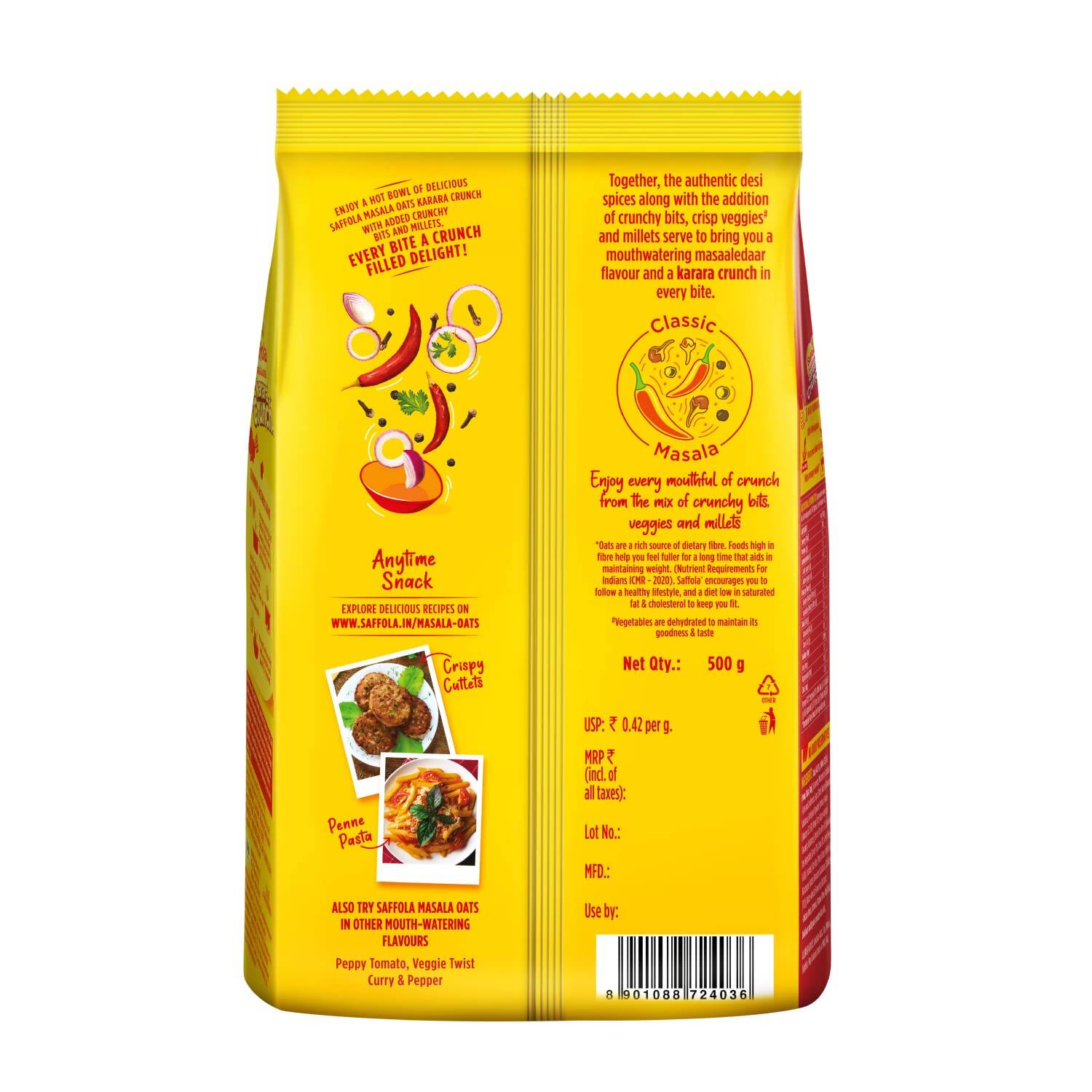 Saffola Karara Crunch Masala Oats Saffola