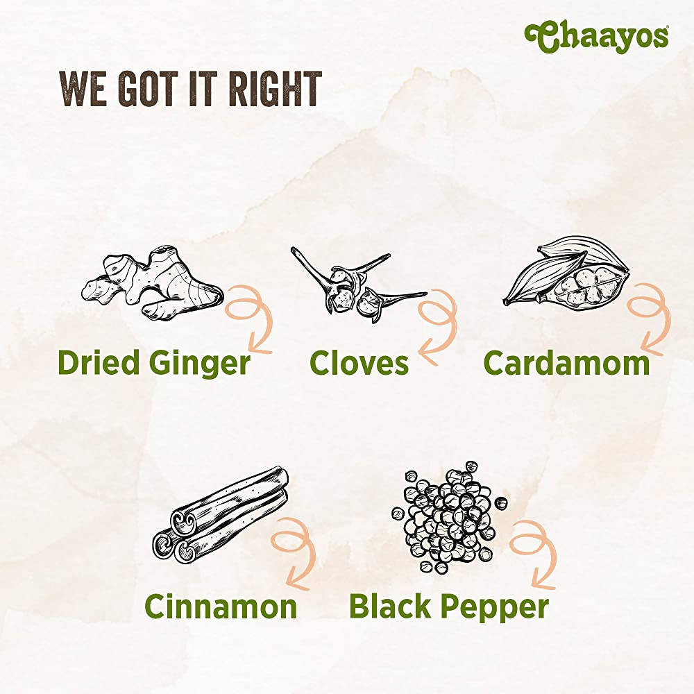 Chaayos Instant Tea Premix Masala Chai Sachets Chaayos