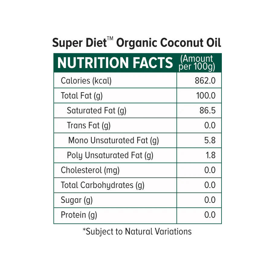 Super Diet Organic Coconut Oil Super Diet