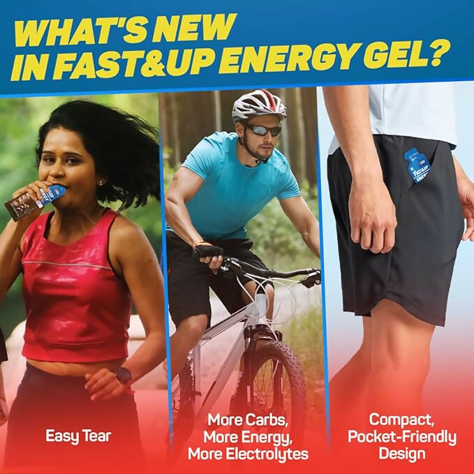 Fast&Up Energy Gel-Strawberry Banana Flavour Fast&Up