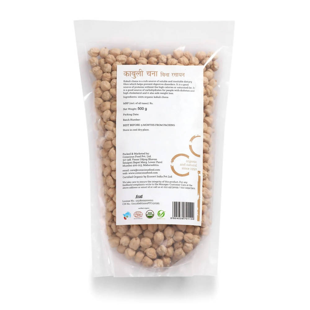 Conscious Food Chickpeas Kabuli Chana Conscious Food