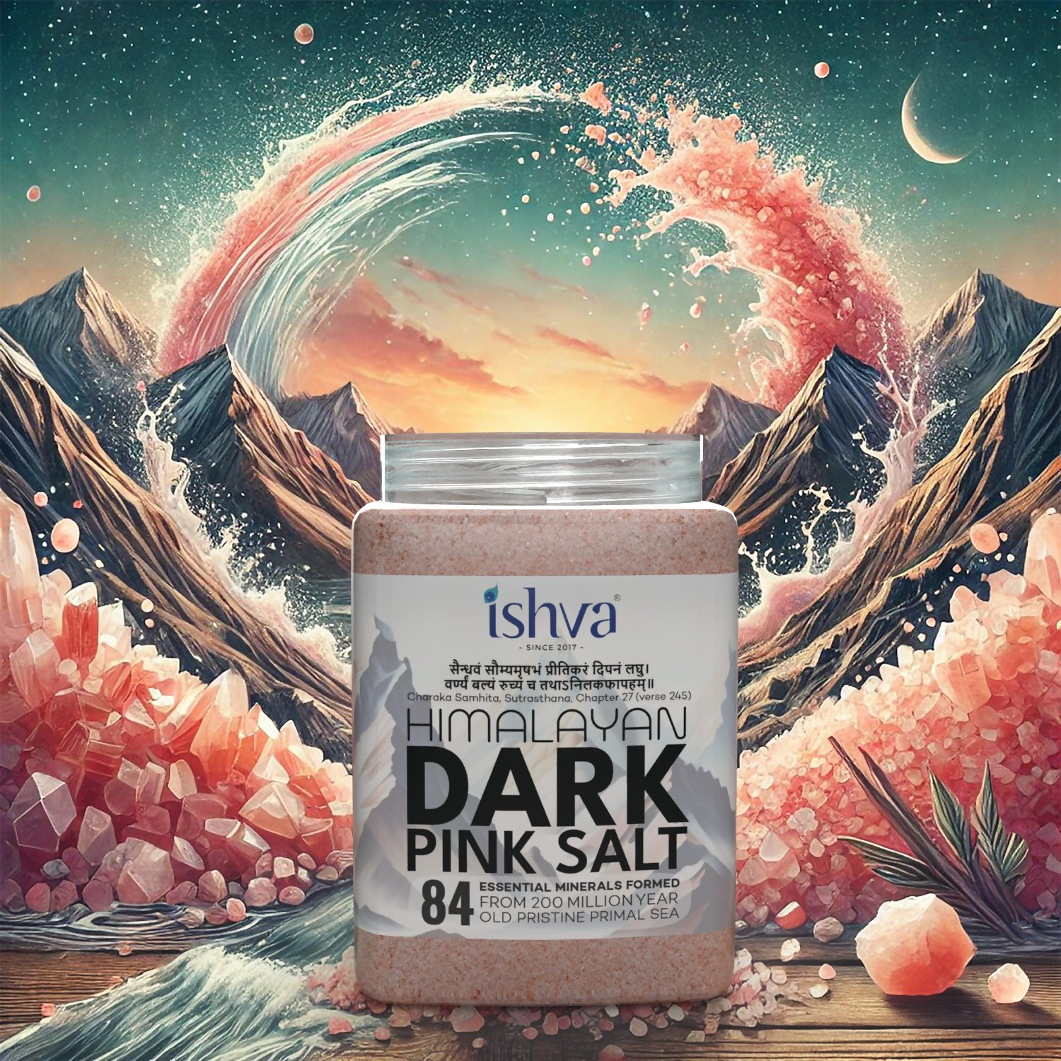 Ishva Dark Pink Salt Ishva