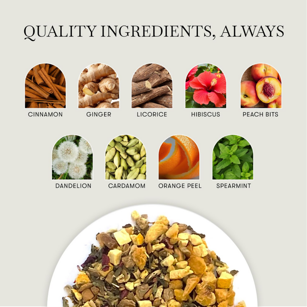 Luxmi Estates Peach Mint Herbal Infusion Luxmi Estates