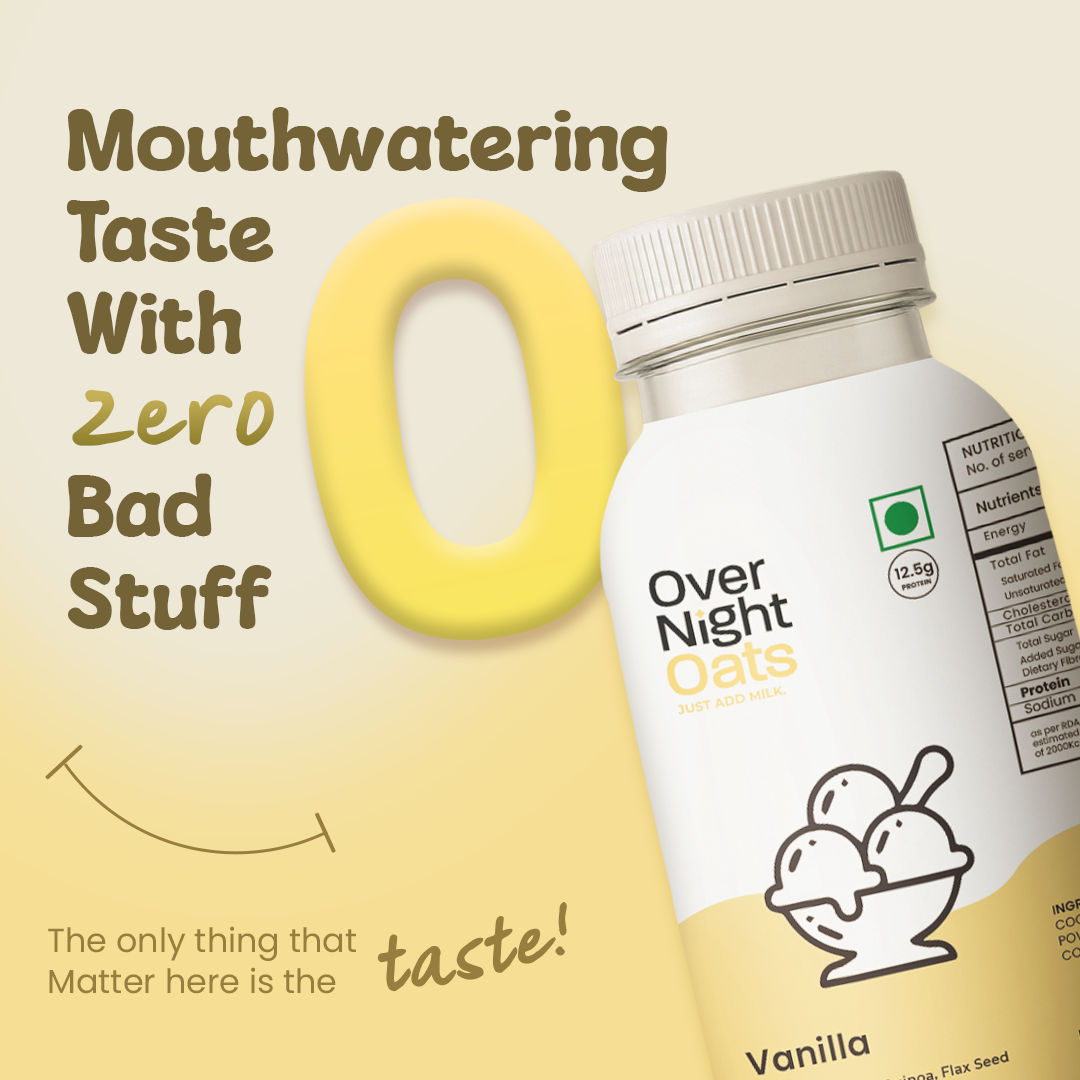OverNightOats Vegan Vanilla Oatmeal OverNightOats